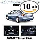 XtremeVision Interior LED for Nissan Altima Sedan 2007-2012 (10 Pieces) Pure White Interior LED Kit + Installation Tool