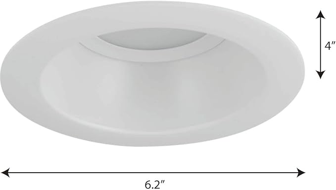Progress Lighting 5" LED Recessed Trim for 5" Housing (P84-LED), Satin White