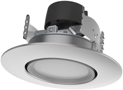Satco LED Retrofit Gimbal Downlight, CCT Selectable 2700K/3000K/3500K/4000K/5000K, 4 Inches, Brushed Nickel Finish