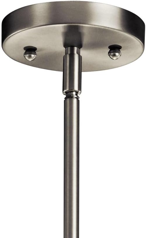 Kichler 42121OZ Semi Flush Drum Pendant Lighting, Bronze 3 -100 Watts Light (20" W x 12" H)
