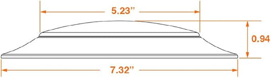 LEDVANCE 16W LED Light Disk, 5 CCT 2700/3000/3500/4000/5000K, Dimmable, 1200 LMS, 90 CRI, Wet Rated, Frosted Finish - 1 Pack (62447)