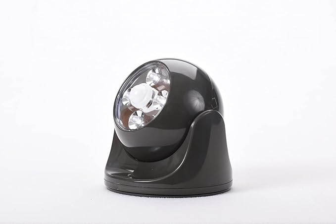 Maxsa Innovations 40252 Battery-Powered Motion Activated Wirelessly Linkable Outdoor Lighting, Black
