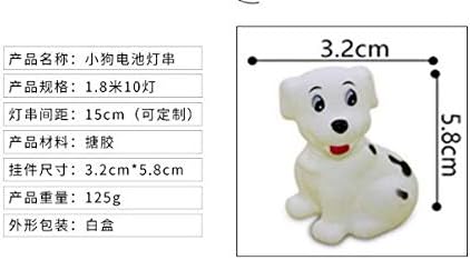 5.9ft/1.8M 10 LEDs Cute Animal Dog String Lights,Battery Powered Lights for Home Party, Children Kids Bedroom,Children Room,Nursery,Library or Any Kids Party Decoration.