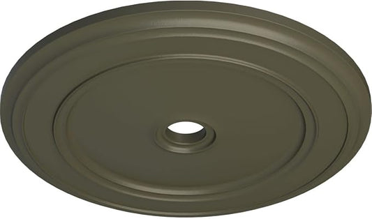 Ekena Millwork CM41CLWHF Classic Ceiling Medallion, 41 1/8"OD x 4"ID x 2 1/8"P, Hand-Painted Witch Hazel