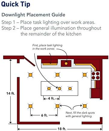 Juno Lighting Group 614W-WH 6-Inch LED Standard Slope Downlight Baffle, 90 Watts, White Trim
