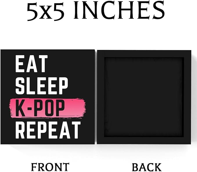 K-pop Decor, Just a Girl Who Loves K-pop K-pop Room Decor Wood Sign, Girls K-pop Gifts Rustic Anime Lovers Wooden Sign for Home Living Room Girl Bedroom Decoration Gifts