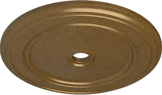 Ekena Millwork CM41CLPAS Classic Ceiling Medallion, Pale Gold, 41 1/8"OD x 4"ID x 2 1/8"P