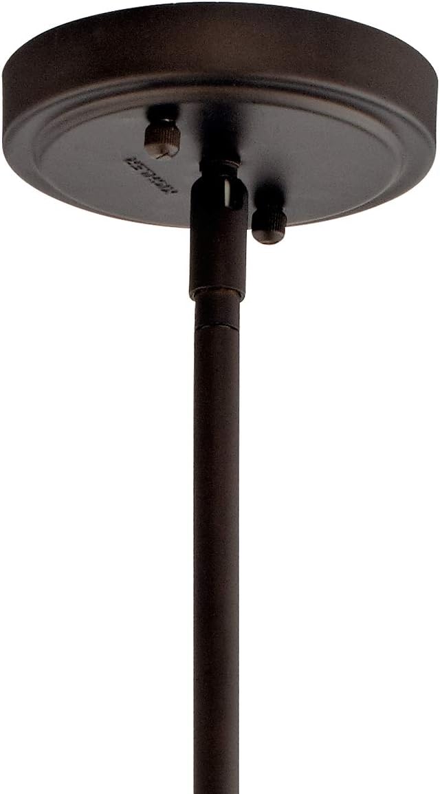 Kichler Everly 13.75" 1 Light Hour Glass Pendant Clear Glass Olde Bronze®