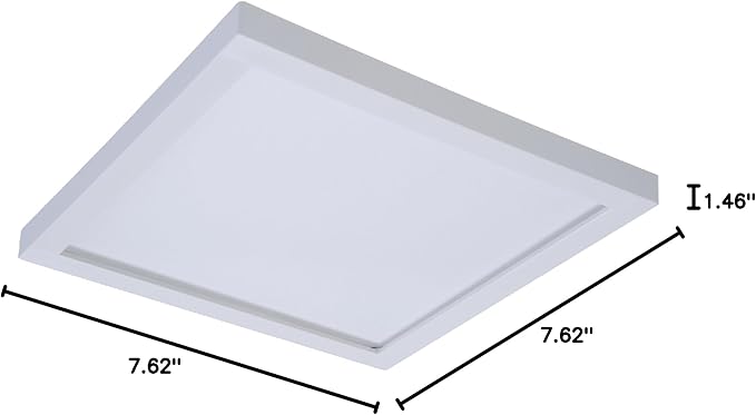 HALO SMD 5 in. and 6 in. 4000K Cool White Integrated LED Recessed Square Surface Mount Ceiling Light Trim at 90 CRI