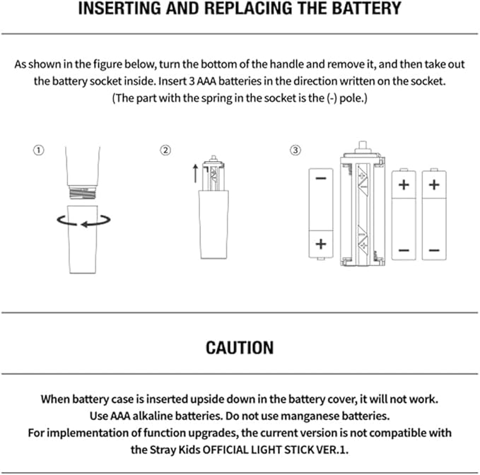 Straykids Lightstick, Cheering Lights for Concert Light Sticks with Bluetooth Function with Merch Bracelets and 55 Photocards