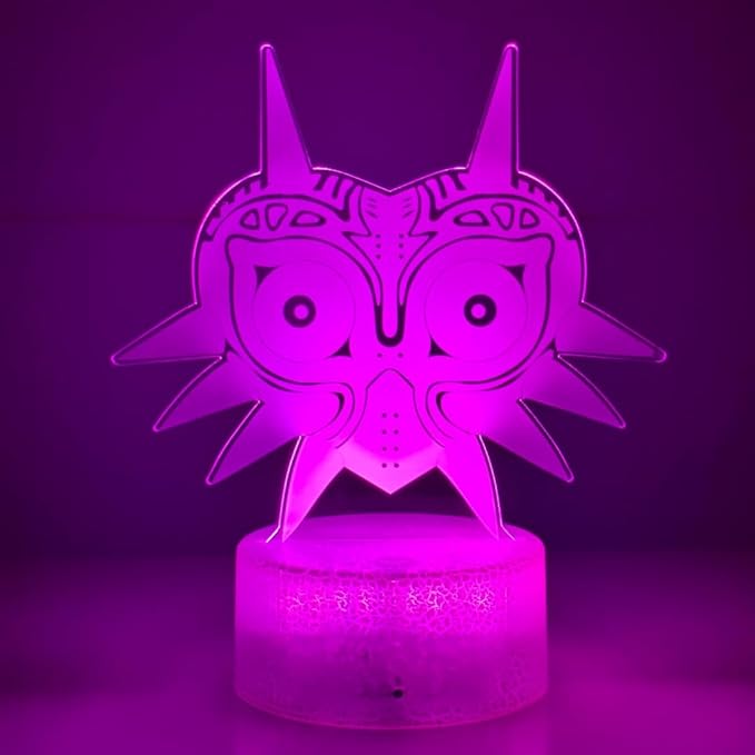 3D Night Light, 16 Color Changing Cartoon USB Desk Lamp, Crest of Hyrule Illusion Lighting with Remote Control for Home Decor Gift for Kids. (2)