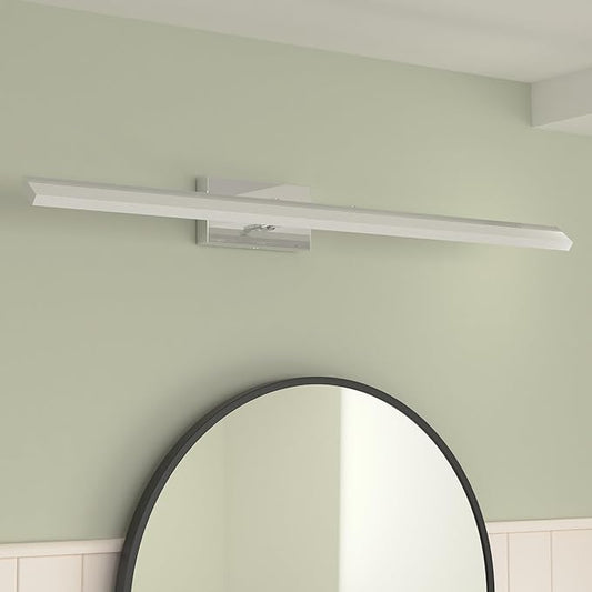 Aipsun 40in Dimmable Modern LED Vanity Lights for Bathroom Light Fixtures Over Mirror Chrome Modern Vanity Lighting(White Light)