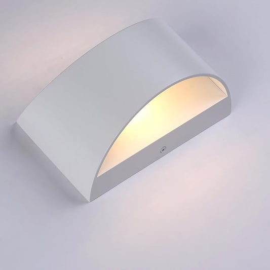 White Modern LED Wall Sconce (with G9 Bulbs) Hardwired Indoor Wall Lights Up and Down Wall Mount Lamps for Hallways, Bedrooms, Hallways, Living Room 3000K Warm White