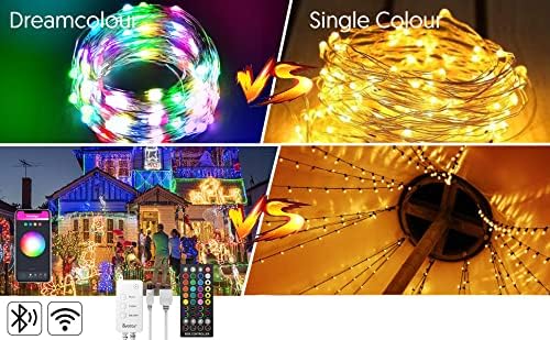 Avatar Controls 32.8ft Smart Christmas Lights Works w/Alexa Google, Color Changing LED Lights with Remote, Music Sync Fairy Lights with 20 Flash Modes, Plug in USB String Lights with Timer