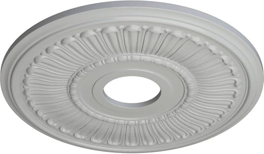 Ekena Millwork CM16MLFRF 16" x 3-5/8" x 3/4" Melonie Ceiling Medallion, Frost