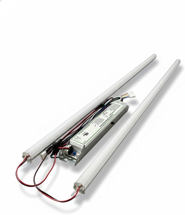 E2 LIGHTING Retrofit Kit 4ft LED 40W, Magnetic Linear Strip, Fluorescent to LED Conversion Kit Varies 5XCCT, 2x4ft Panel Light Tube, 5400LM Daylight White, Office Use (3000K-6500K-20 Pack)