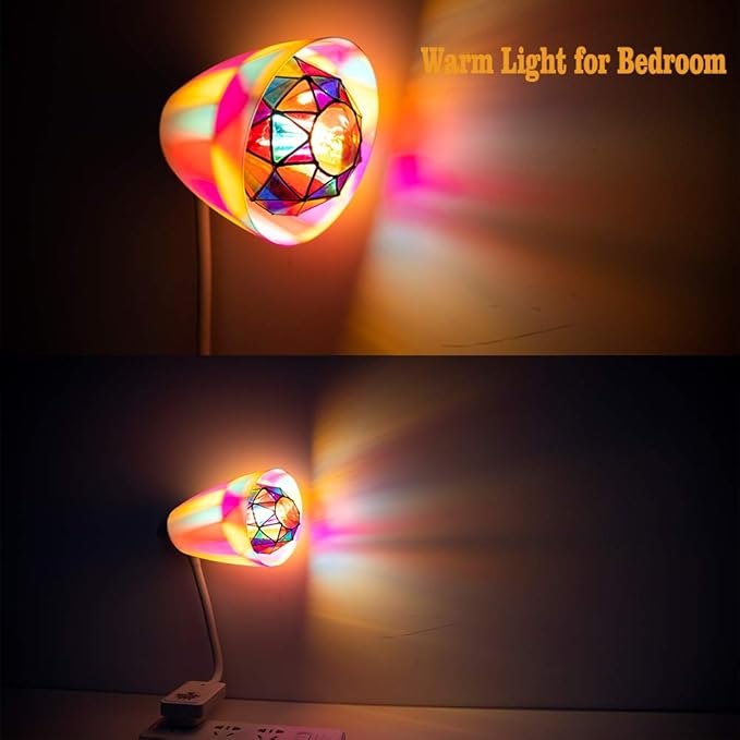 I-SHUNFA Stained Glass Edison LED Light Bulb, E26 Standard Base 6 Watts Heatless G95 Globe Shape LED Light Bulbs for Home Party, Recreation Room,Balcony,Garden,Christmas Decoration(Non-dimmable )