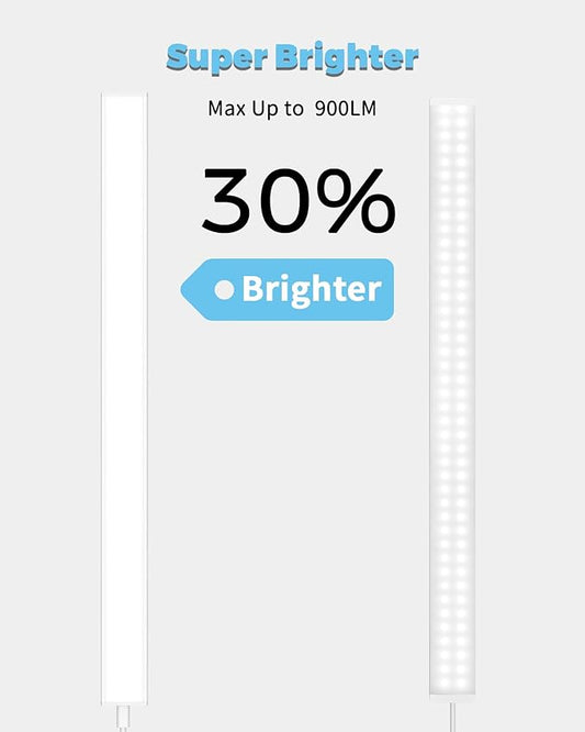 ASOKO Plug-in Under Cabinet Lighting, 24Inch LED Workbench Lights with Super Brighten 900Lumen and Dimmable 6000K Cool White, Memory Function Desk Lamp for Kitchen Sink/Desk/Workbench