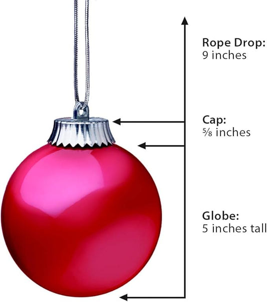 Xodus Innovations WP580-3 Outdoor LED Ornament, Battery Powered Pulsing Globe Sphere Lights with Dusk Sensor (Pack of 3) (Red)