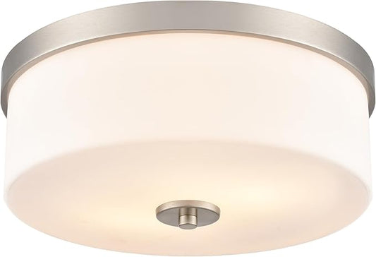 ML Lighting 214102-BN Laphia 13.25" Wide 2-Light Flushmount - Brushed Nickel