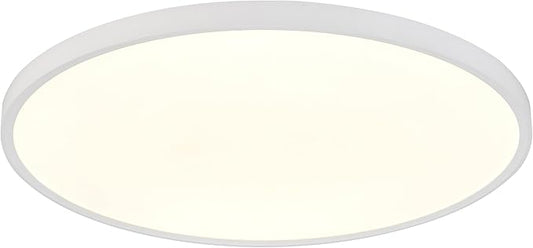 Maxxima 24 in. LED Flush Mount Ceiling Light Fixture - 3300 Lumens, 5 CCT 2700K/3000K/35000K/4000K/5000K, Round Color Selectable Panel Light, Dimmable, Suitable for Bathroom or Shower