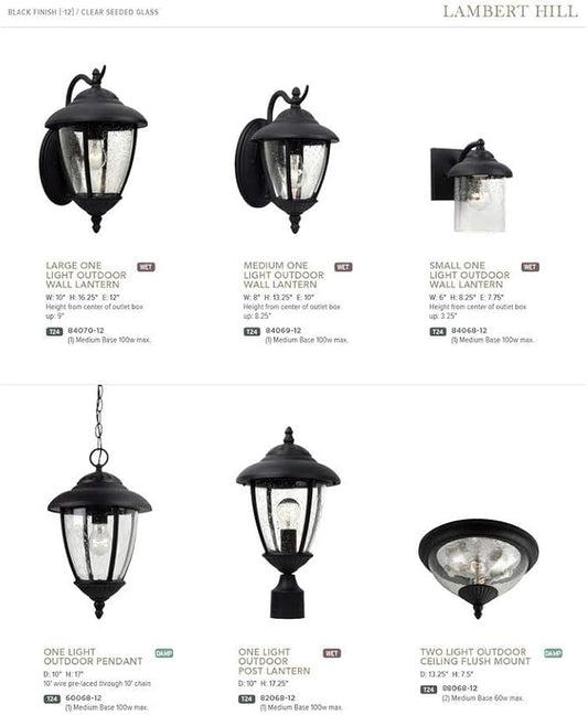 Progress Lighting 1-Light Indoor and Outdoor Flush Mount Ceiling Light, Interior and Exterior Ceiling-Mount Light Fixture for Porch Light, Patios, Garages, Hallways, Non-Metal, 8-1/4" by 4-3/4", Black