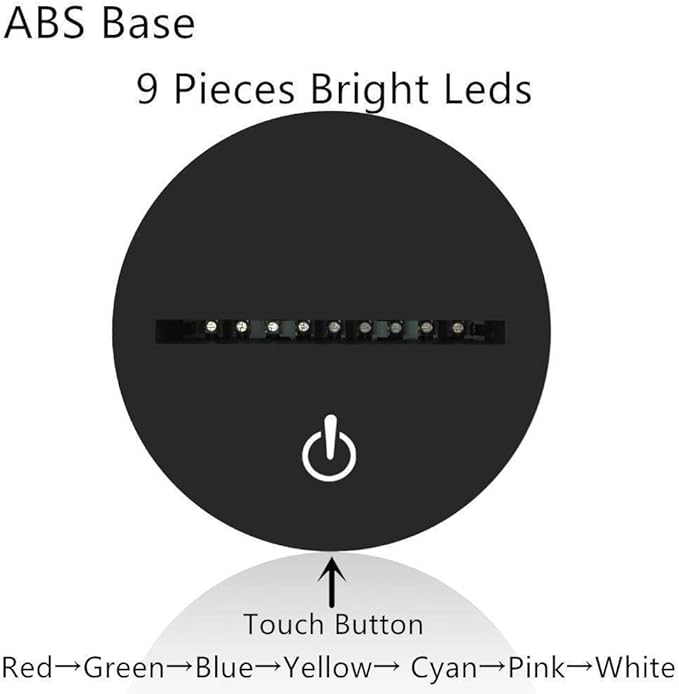 New Type 3D Snake Night Light Table Light 3D Lamp Table Lamp 3D LED USB 7 Color Change LED Table Lamp Xmas Toy Gift