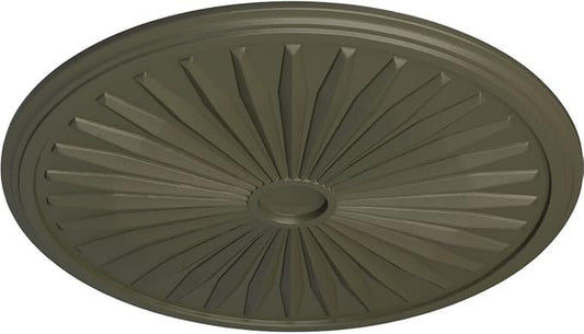 33 1/8"OD x 3 1/2"ID x 1 3/8"P Leandros Ceiling Medallion (Fits Canopies up to 5"), Hand-Painted Witch Hazel