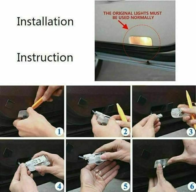 LED Car Door Light Logo Projector (White) Welcome Courtesy Light for Toyota Highlander 4runner Avalon Camry Corolla Land Cruiser Prius Sequoia Sienna Tundra Venza Accessories.