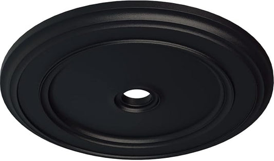 Ekena Millwork CM41CLSGS Classic Ceiling Medallion, 41 1/8"OD x 4"ID x 2 1/8"P, Hand-Painted Steel Gray