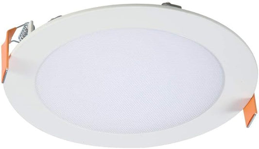 HALO HLB Recessed Lighting 6 Inch LED Thin Canless, Dimmable w/Selectable Color Temperatures with 2 Trims -HLB6099FS1EMWR-2TR