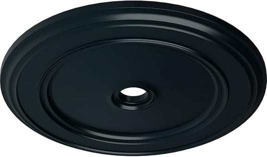 Ekena Millwork CM41CLNSF 41 1/8"OD X 4"ID X 2 1/8"P Classic Ceiling Medallion Fits Canopies Up To 5 1/2", Night Shade