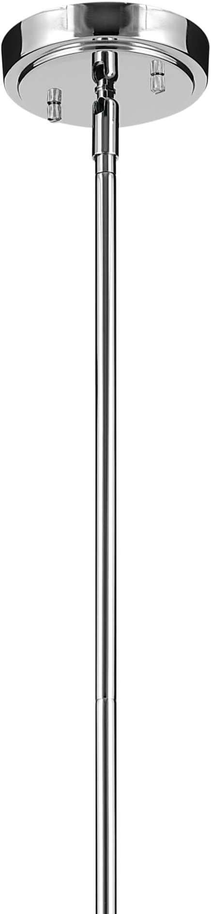 KICHLER Everly 17.75" 1 Light Hour Glass Pendant Clear Glass Chrome