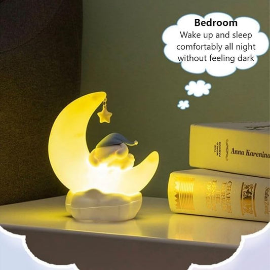 iFCOW Cute Anime Character LED Night Light for Room Desk Shelf Ornament Bedside Lamp for Teen Gifts