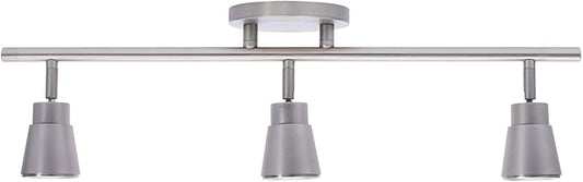 WAC Lighting, Solo 3 Light LED Energy Star Fixed Rail 3000K in Brushed Nickel