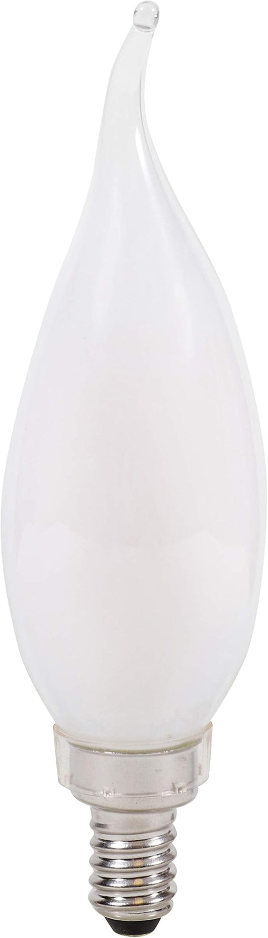 Sylvania LED TruWave Natural Series Candelabra Base Light Bulb, 40W Equivalent, Efficient 4.5W, Soft White, Dimmable, Frosted, Candle Tip - 2 Pack (40779)