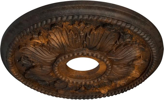 Ekena Millwork CM18ED1RUS Edinburgh Ceiling Medallion, Rust