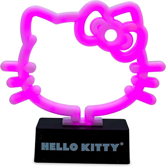 Silver Buffalo Sanrio Hello Kitty Neon LED Lamp Room Decor Mood Light, Battery Powered (Requires 2 AA Batteries - Not Included)