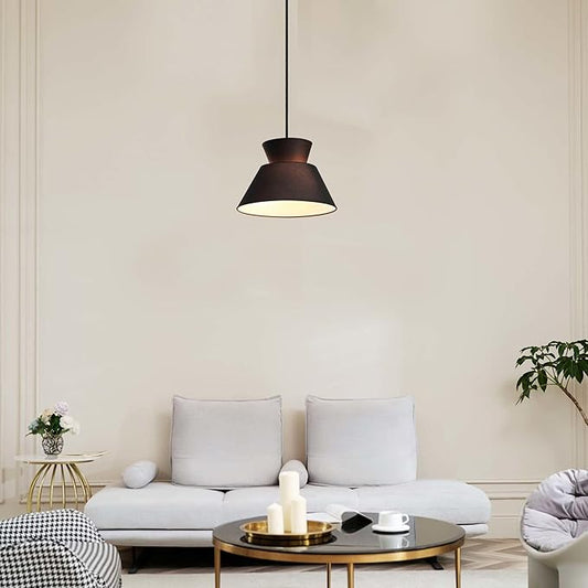 GLOBE Electric 65778 Madison 2-Light Chandelier, Black Fabric Shade, Bulb Not Included