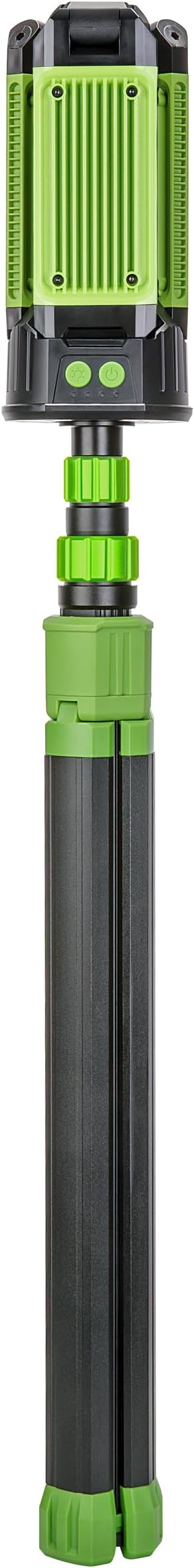 PowerSmith Rechargeable Work Light with Stand 4500 Lumen, Durable Metal Tripod Construction, Metal Light Panels, 72" Tall (PWLR045T)