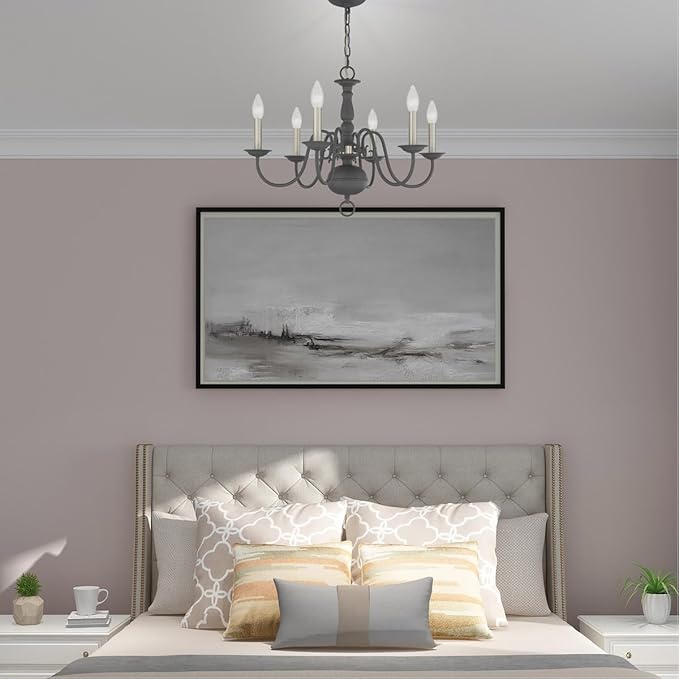 Livex Lighting Williamsburgh 6 Lt Scandinavian Gray Chandelier