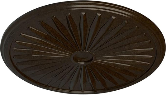 Ekena Millwork CM33LEBZS Leandros Ceiling Medallion, Bronze, 33-1/8" x 3-1/2" x 1-3/8"