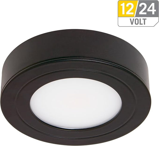 Armacost Lighting 223413 Purevue Led Puck Light in A Black Finish, Bright White