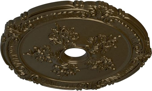 Ekena Millwork CM26ATBRS Attica with Rose Ceiling Medallion, Brass