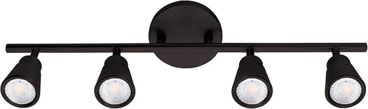 WAC Lighting, Solo 4 Light LED Energy Star Fixed Rail 3000K in Black