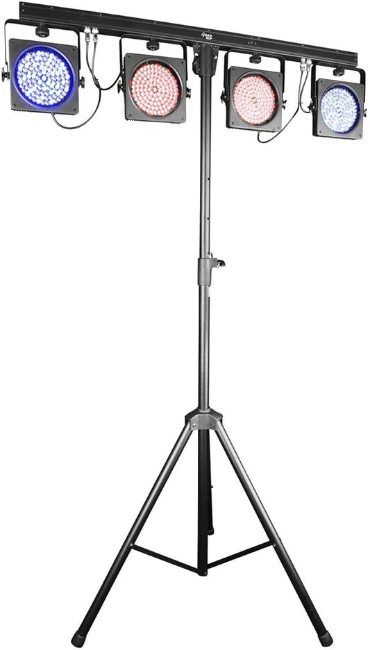CHAUVET DJ – 4Bar ILS LED Wash Light System | 15-Channel DMX-512 RGB Control, 4 Adjustable PAR Heads | Tripod Stand, Wireless Foot Switch & Carry Bags Included | D-Fi USB Compatible