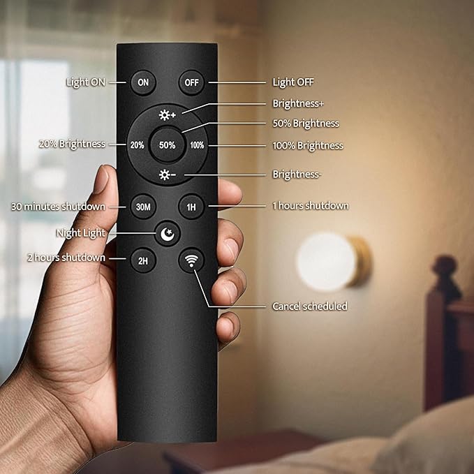 Battery Operated Wall Sconce Set of 2, Dimmable Wireless Gold Wall Lamp with 14000mAh Rechargeable Battery, Portables Cordless Wall Light Fixtures for Painting Living Room Bedroom Bathroom