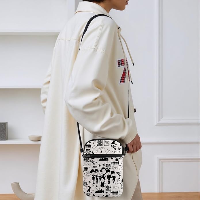 TSOTMO K-pop Characters Bag Music Lover Gift K-Pop Boygroup Crossbody Bag for Korean Group Member Merchandise