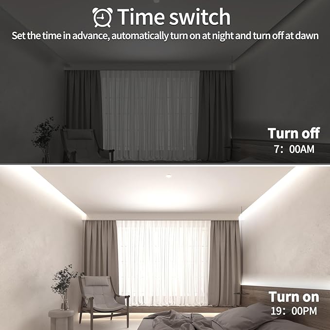 100FT COB LED Strip Lights White Dimmable DC 24V 6000K Flexible LED Tape Light for Bedroom, with Remote and app Control LED Tape Lights for DIY Home Decoration(2 Rolls of 50ft)