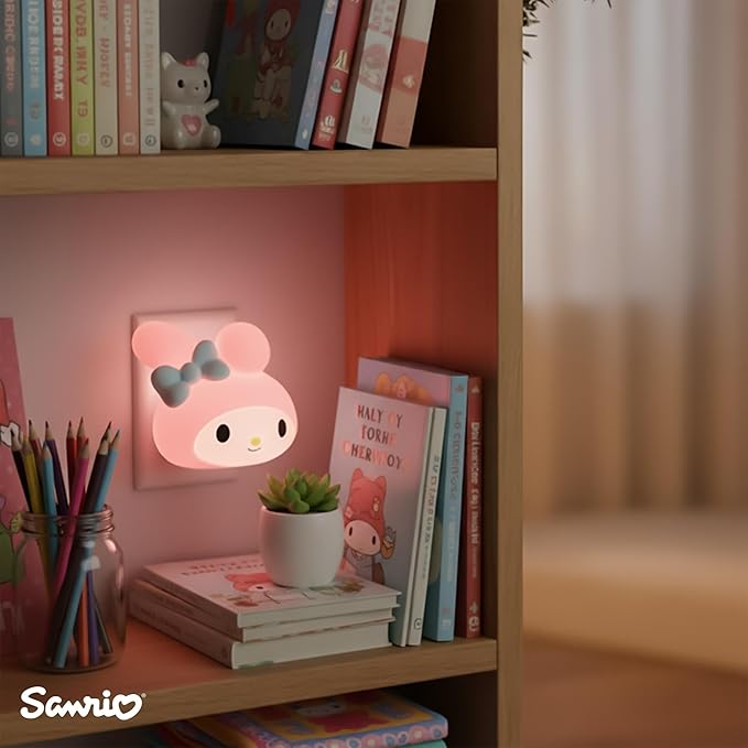 Ukonic Sanrio My Melody Face Plug-in Nightlight, LED Mood Light